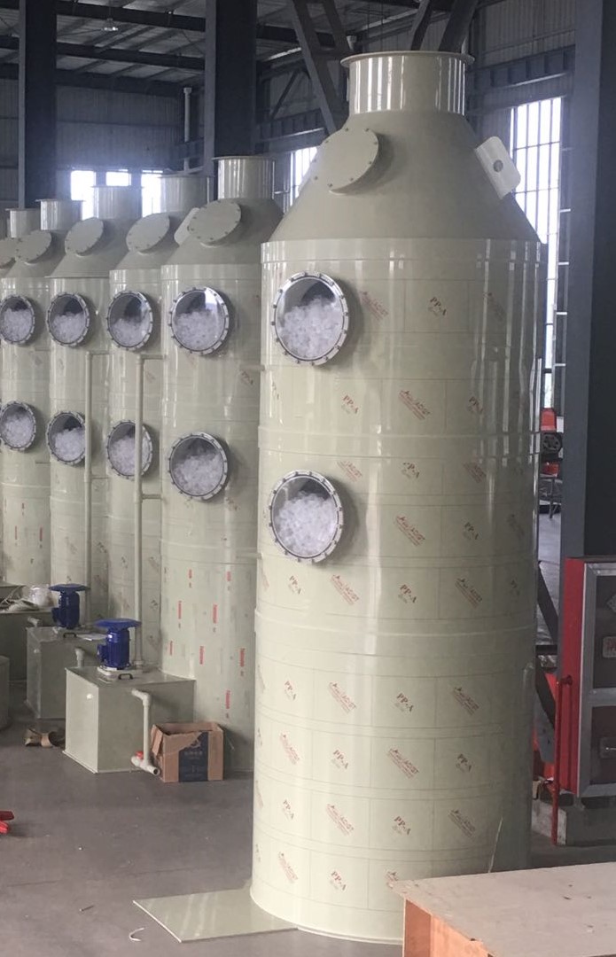 VOCs廢氣治理的洗滌塔中常見填料種類、特點